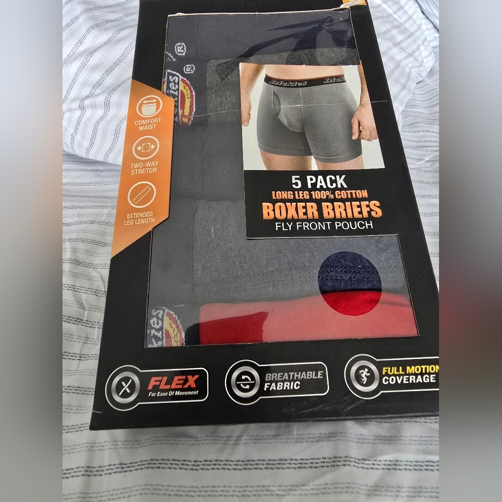 Gray Boxer Briefs 5-Pack